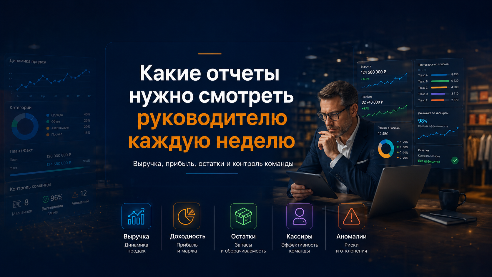 Какие отчеты нужно смотреть руководителю каждую неделю