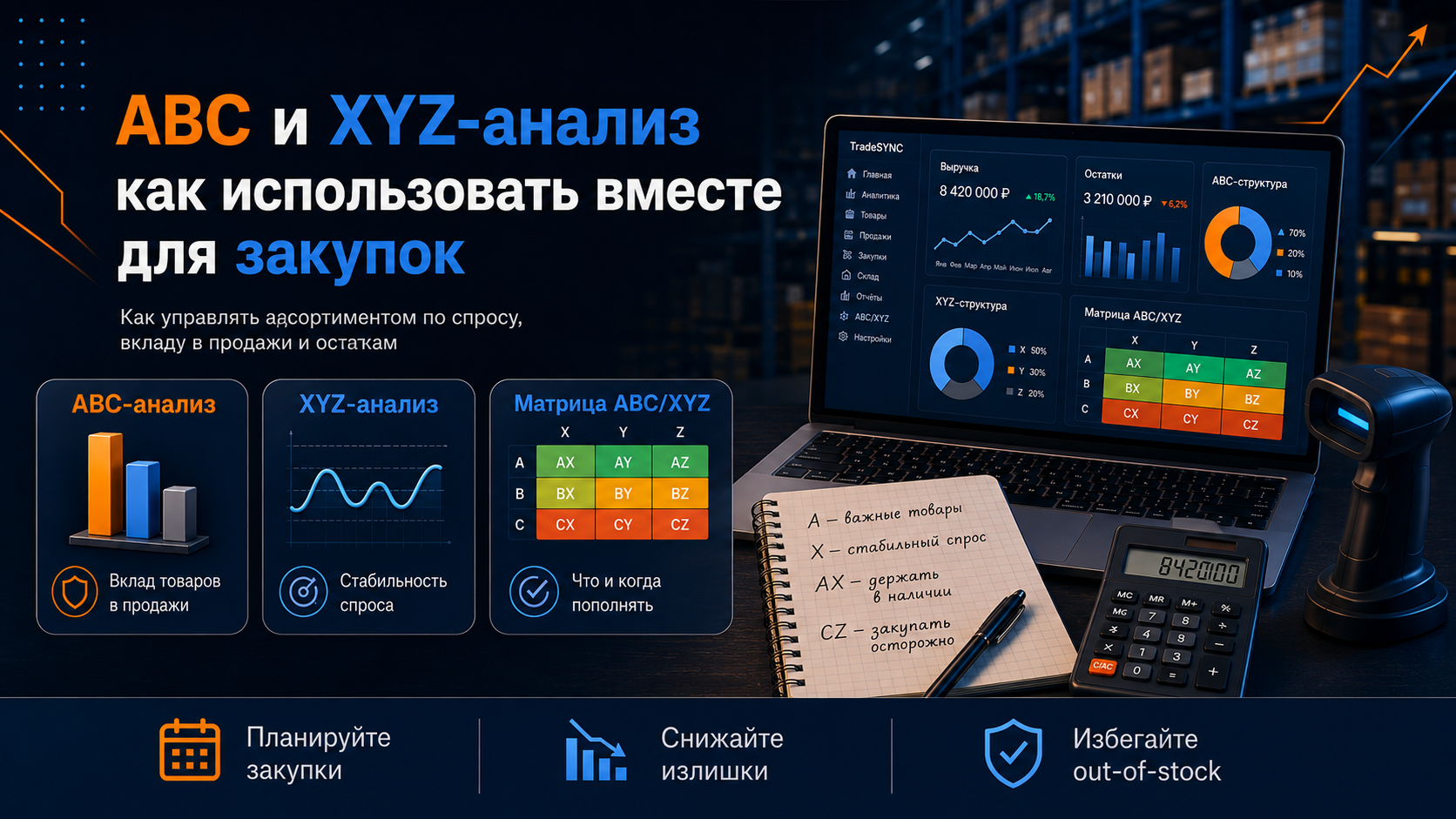 ABC и XYZ-анализ: как использовать вместе для закупок